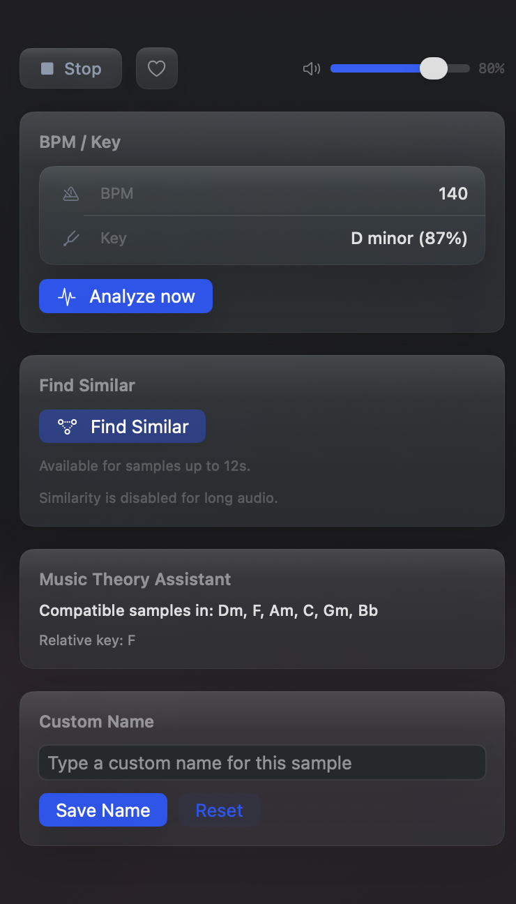 OHSU sample metadata and analysis panel